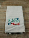 Monthly Open/Closed Kitchen Towel Set of 12