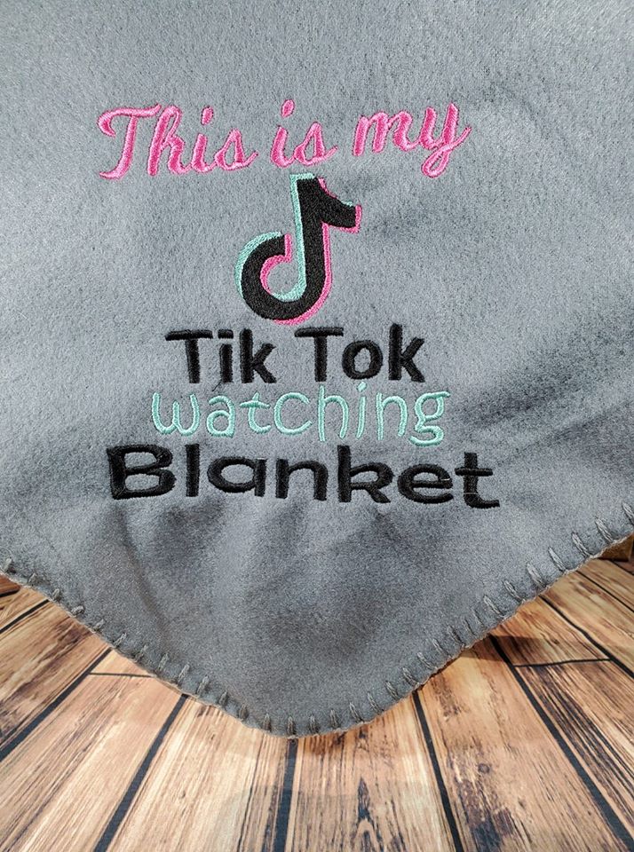 Tik Tok Watching Blanket 5 Sizes AZ Blanks and Designs