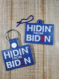 Hidin From Biden Key Fob