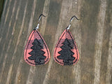 Christmas Tree Teardrop Earring - 2 Sizes