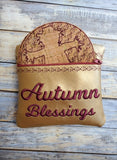 Autumn Blessings Coaster set of 6 and Holder