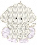 Jungle Animal Elephant Sketch - 3 Sizes