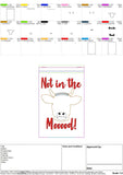Not In The Mood Highland Cow Zip Bag