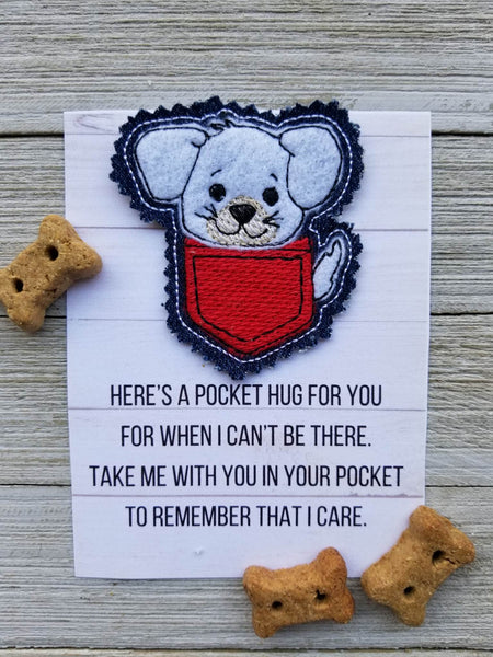 Puppy Pocket Hug – A-Z Blanks and Designs