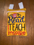 Read, Teach, Inspire Zip Bag