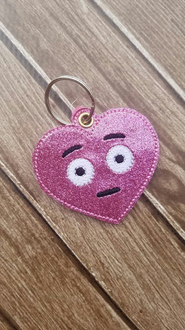 Emoji Heart Shocked Key Fob - 2 styles