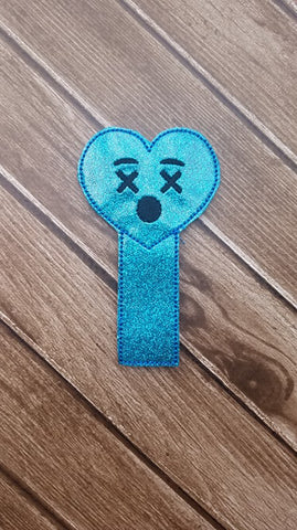 Emoji Heart Sleepy Bookmark