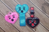 Emoji Heart Sleep Key Fob - 2 styles