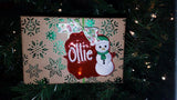 Snowman Package Tag