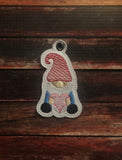 Valentine Gnome Key Fob
