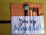 Roll Up Makeup Brush Holder 7x12 ONLY