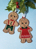 Gingerbread Family Ornament Bundle