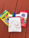 Mad Bird Coloring Zip Bag with 7 Coloring Felties