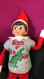 Merry Rex Mas Elf Sweater