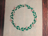 Christmas Wreath with Holly Frame - 5 Sizes