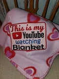 YouTube Watching Blanket 8x12 ONLY